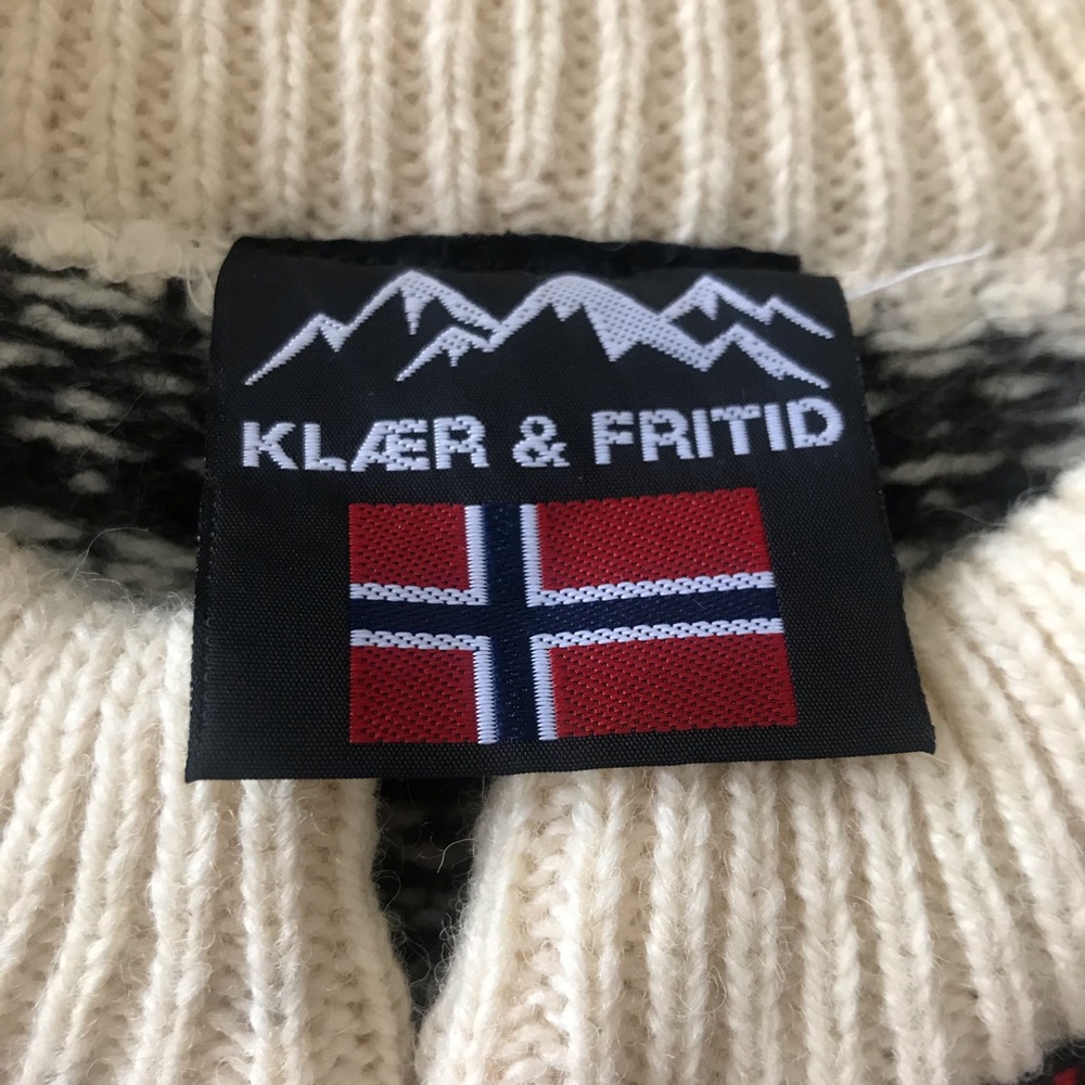 NWT Klaer & Fritid Norwegian 100% Wool Ski Sweater - Picture 4 of 8
